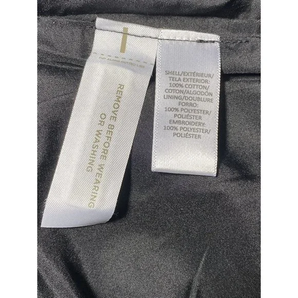 Ann Taylor Loft Skirt Womens 6 Black Floral Embroidered Mini Boho Straight NWT - Picture 6 of 8